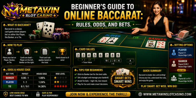 Beginner’s Guide to Online Baccarat Rules, Odds and Bets