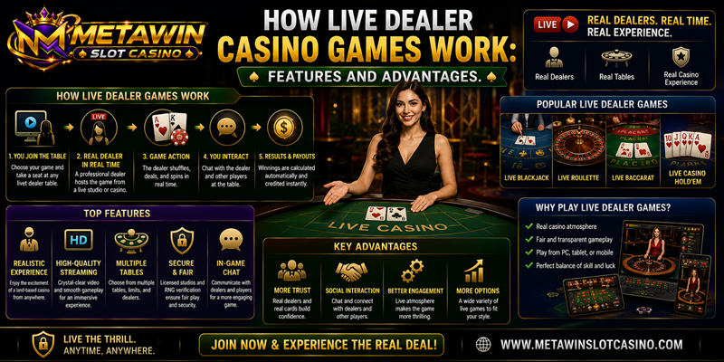 How Live Dealer Casino Games Work Features and Advantages