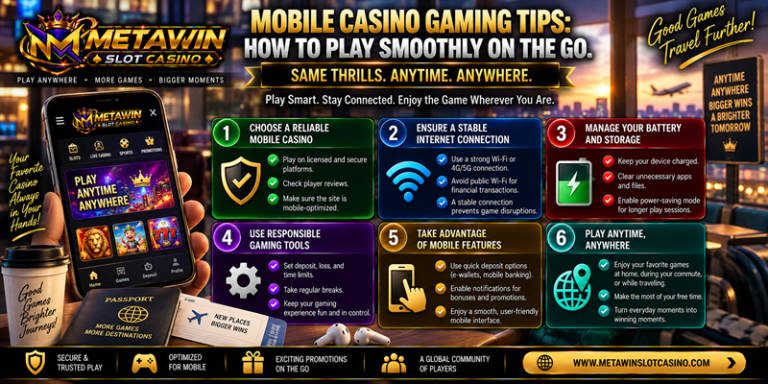 Mobile Casino Gaming Tips How to Play Smoothly on the Go