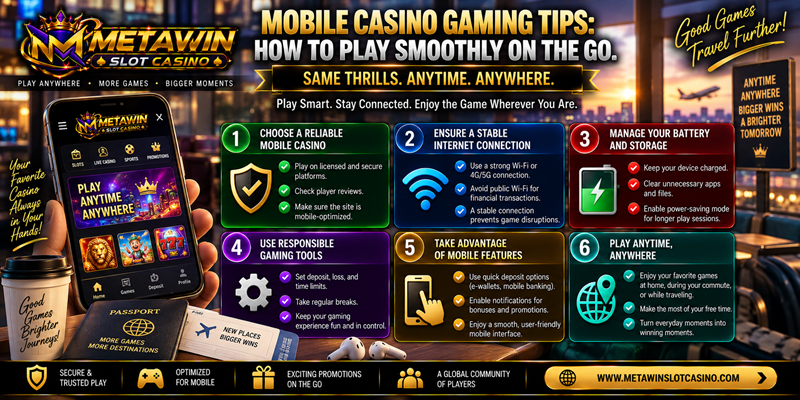 Mobile Casino Gaming Tips How to Play Smoothly on the Go