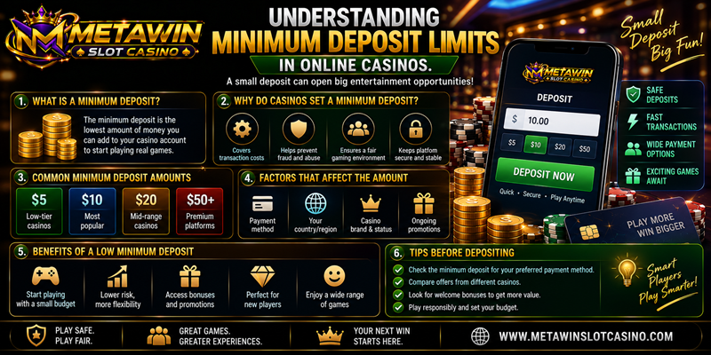 Understanding Minimum Deposit Limits in Online Casinos